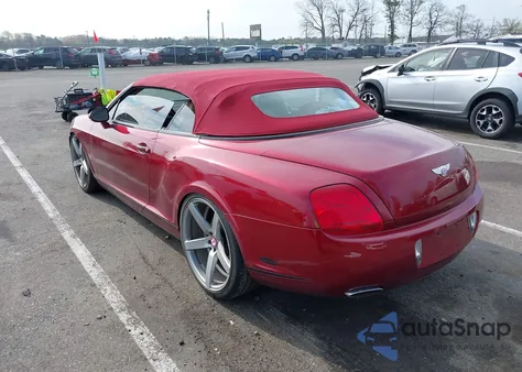 2007 Bentley Continental Gtc z USA, uszkodzony, nr VIN SCBDR33W87C049953